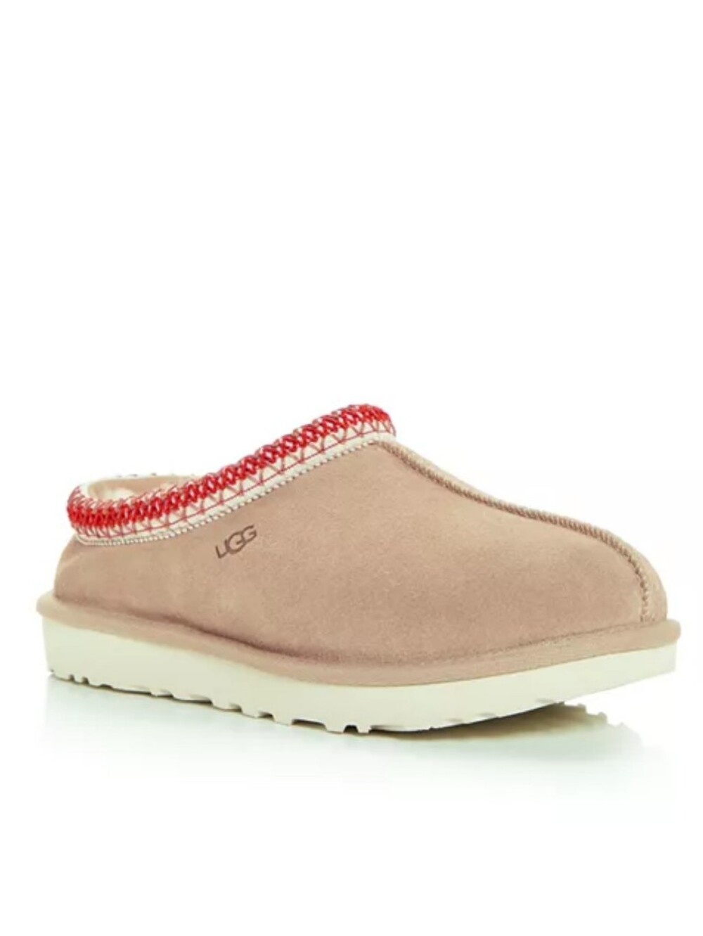 UGG Tasman II Women’s Slip-On Slipper Suede Shearling Lined Sand/dark Cherry